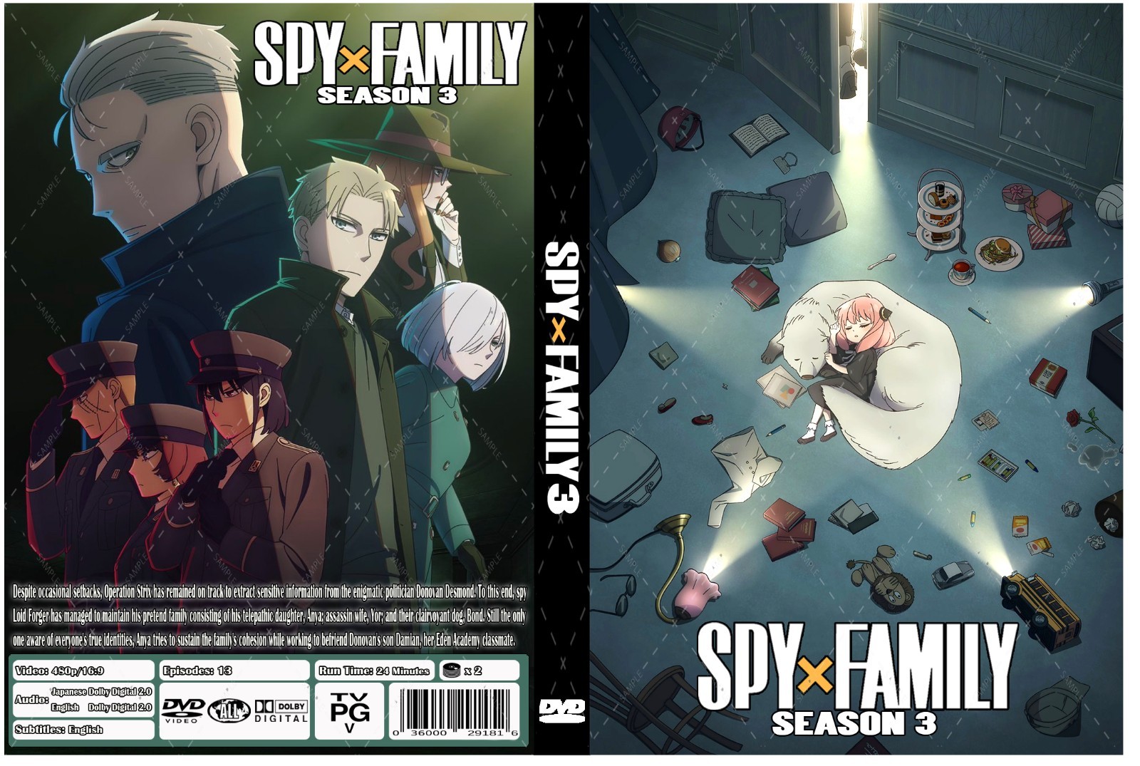 Spy X Family Anime Series Temporada 3 Episodios 1-13 Doble Audio Inglés/Japonés