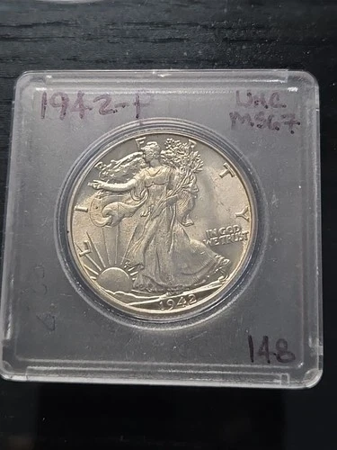BU 1942 (P) Walking Liberty Half Dollar Uncirculated 90% Silver