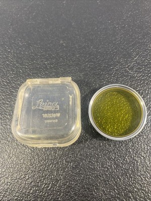 Vintage Leica E Leitz Wetzlar #2 Germany Yellow Lens Filter w Case
