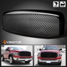 Fits 2006-2008 Dodge Ram 1500 2500 3500 Mesh Style Front Hood Grille Black Fits 2006-2008 Dodge Ram 1500 2500 3500 Mesh Style Front Hood Grille Black