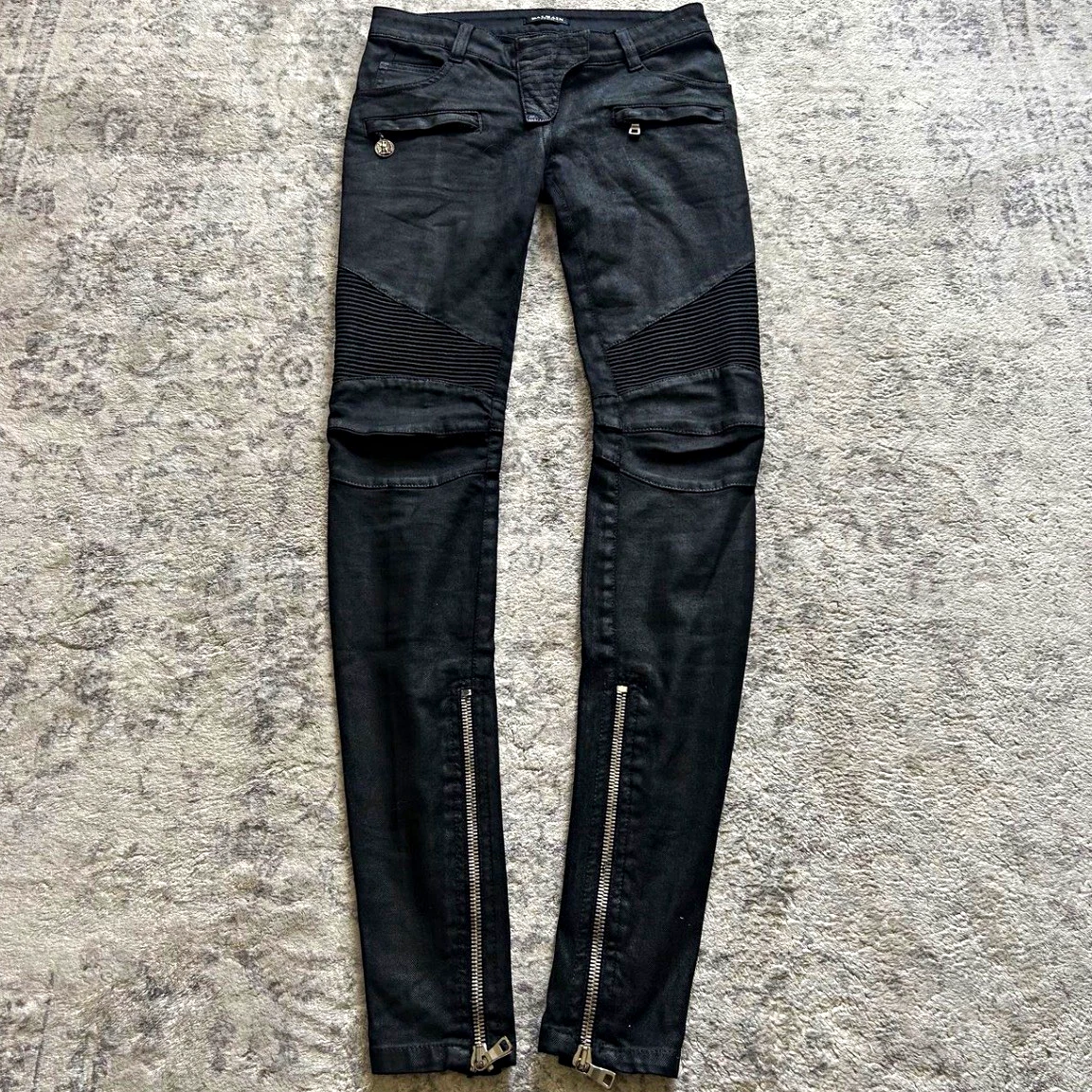 Black Balmain Biker Jeans for Men for sale | eBay
