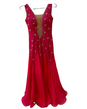 Short Red Latin Competition Dress