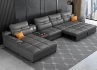 Sofa Couch Ecksofa U-Form Polster Modern Relax Sitz Luxus MöBel Wohnlandschaft