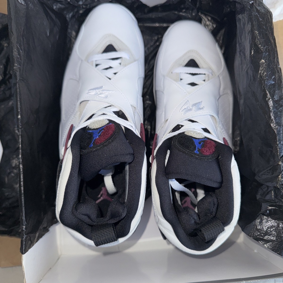 Size 12 - Air Jordan 8 Retro Burgundy W for sale online | eBay