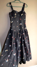 *SALE*BNWT Anthropologie En Saison Drop Waist Midi Dress Sz Small *Missing Belt*