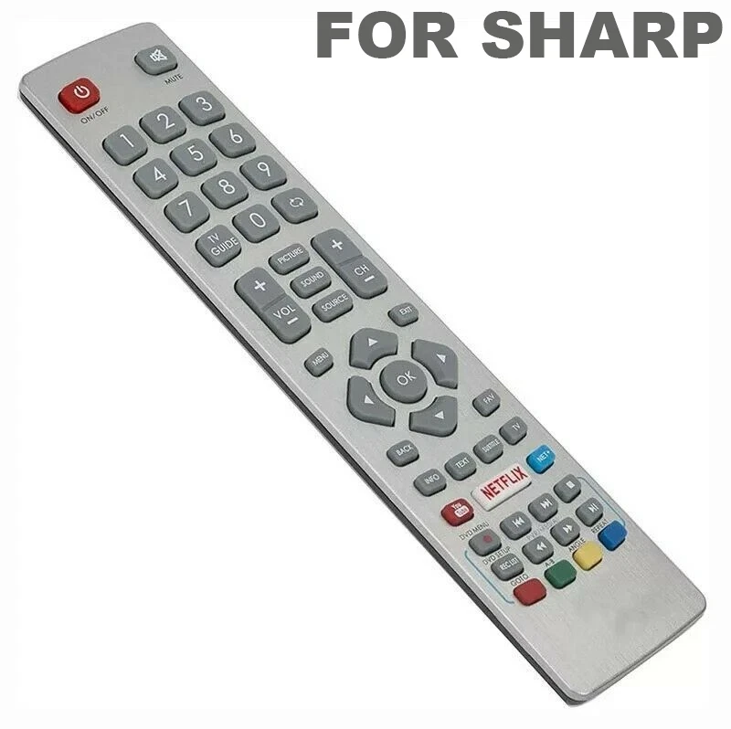Replacement Remote Control For Sharp Aquos Smart TV (SHW/RMC/0115) 4K Ultra HD