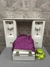AMERICAN GIRL DOLL 3-in-1 MURPHY BED Wardrobe Armoire Lights