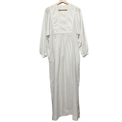 Vintage 70s Prairie Dress White Swiss Dot Maxi Victorian size Medium | eBay Vintage 70s Prairie Dress White Swiss Dot Maxi Victorian size Medium | eBay