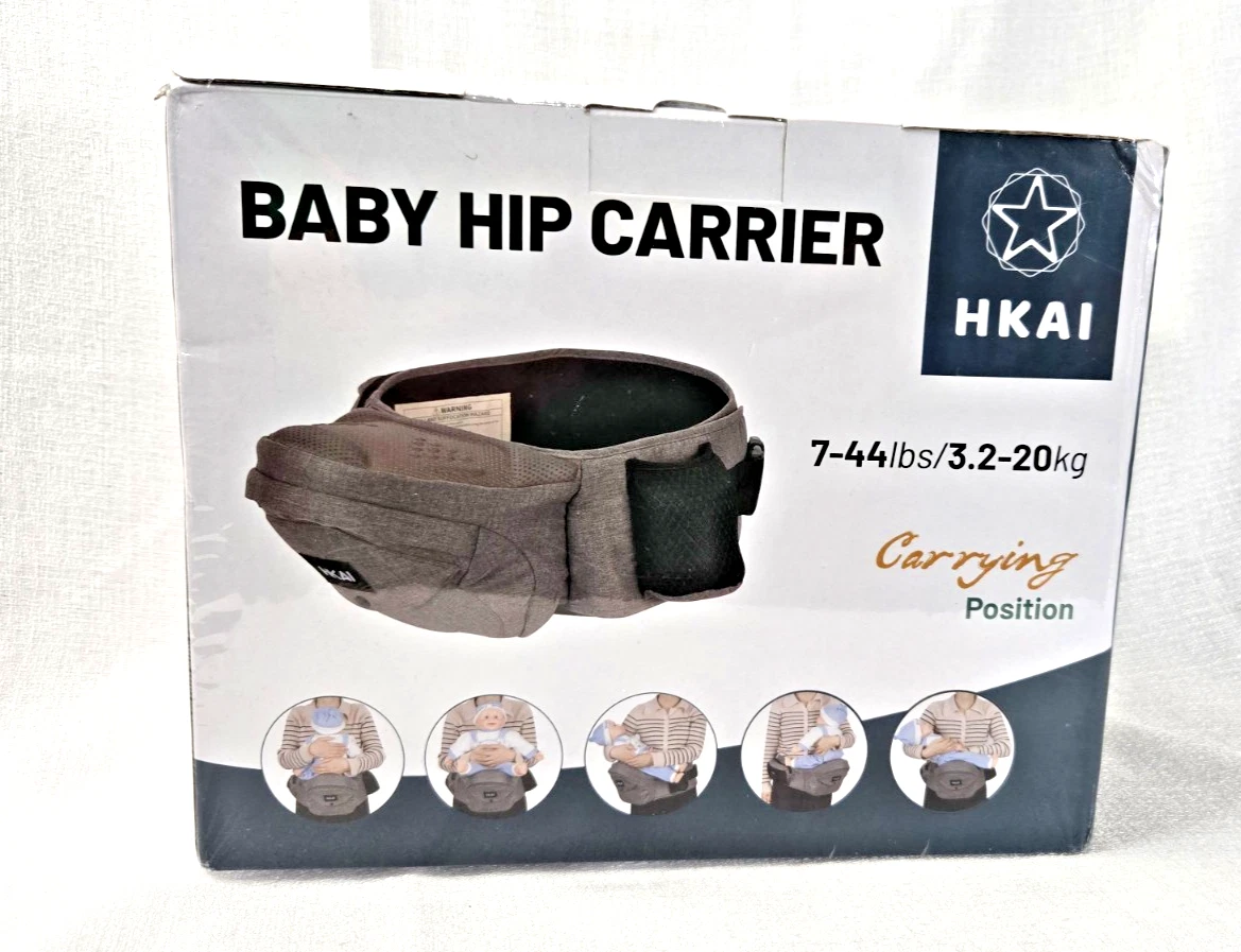 NEW HKAI Baby/Toddler Hip Carrier Ergonomic Waistband Mesh Non-Slip Seat 7-44lb