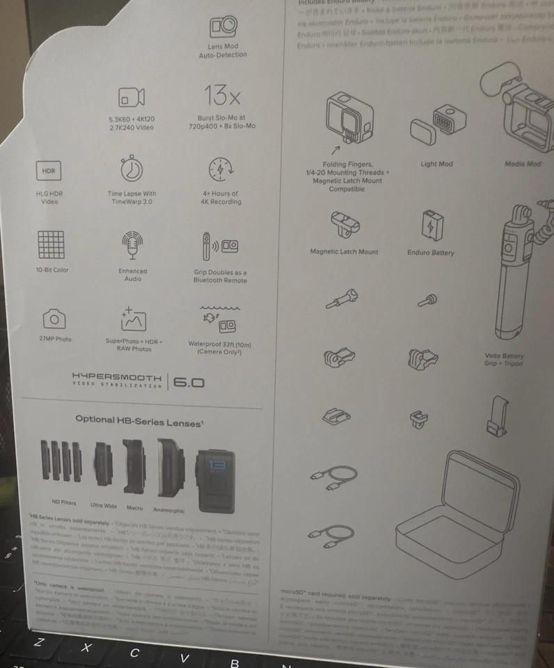 GOPRO 13 BLACK CREATOR EDITION 5.3K ACTION CAMERA CHDFB-131-EU 4K UHD RRP£599 - Image 3 of 4