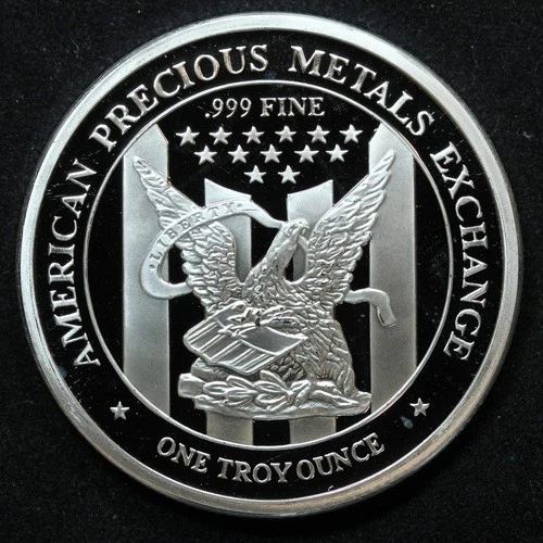 1 oz .999 Fine Silver APMEX Silver Eagle Round Unsealed