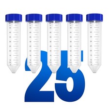 Polypropylene Conical Centrifuge Tubes Plastic Test 50ml 25 Pcs
