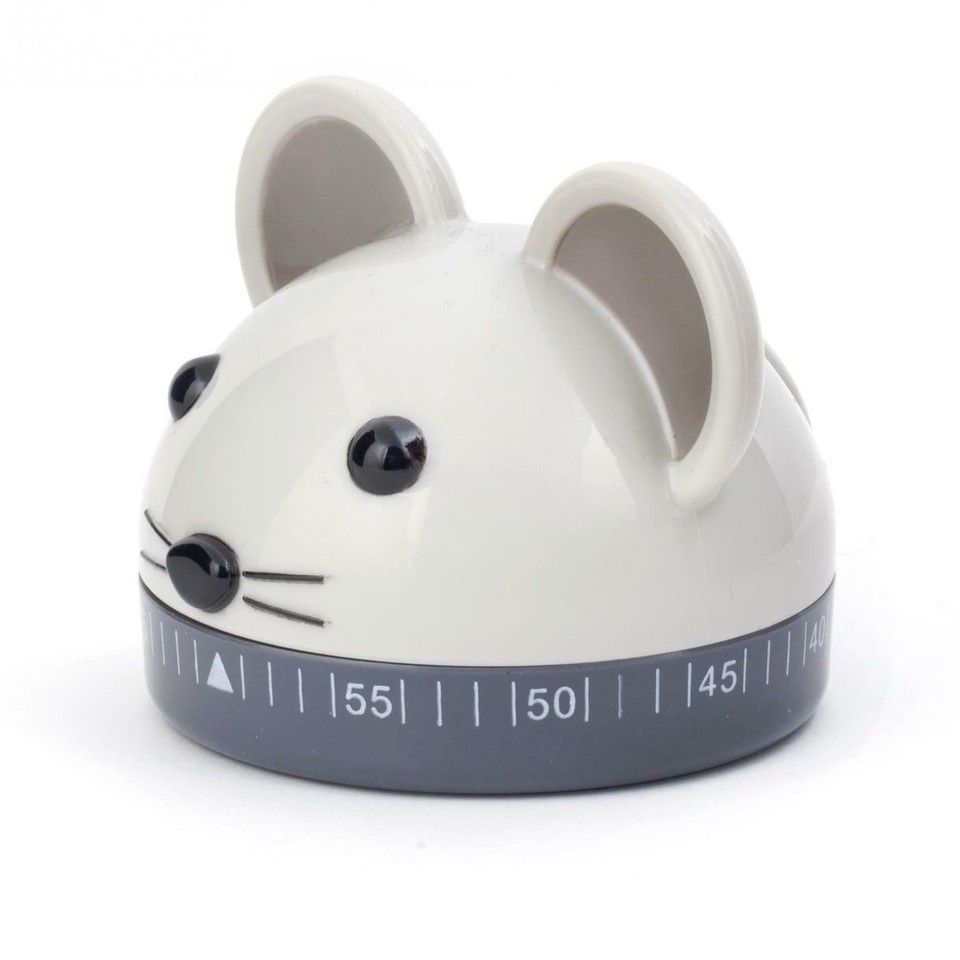 Mouse Kitchen Cooking Timer Mechanical 60 Minute Wind Up Count Down ...