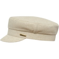Sterkowski FIDDLER Linen Sailor Cap Fisherman Breton Yacht Mariner Summer Beige