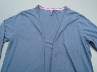 Multiblu Weste (Jacke) 3/4 Ärmel uni blau  Gr. M 40