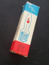  1 nos Original "Flicker Flame" Light Vintage 2-3 Watts Flame-Shaped Bulb EF-2