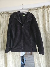 Koppen Black Fleece Hoodie Jacket Xl Zip Pockets