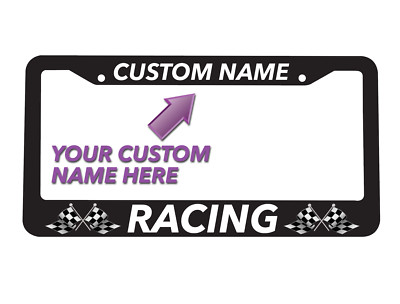 (1) CUSTOM Made to Order Drag Racing Race Car Team Car License Plate ...