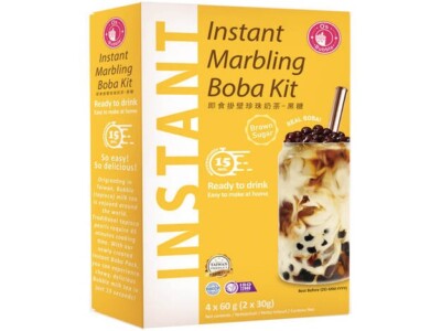 Bubble Tea Set 240g für 4 Portionen BROWN SUGAR mit Tapioka Perlen Boba Tee