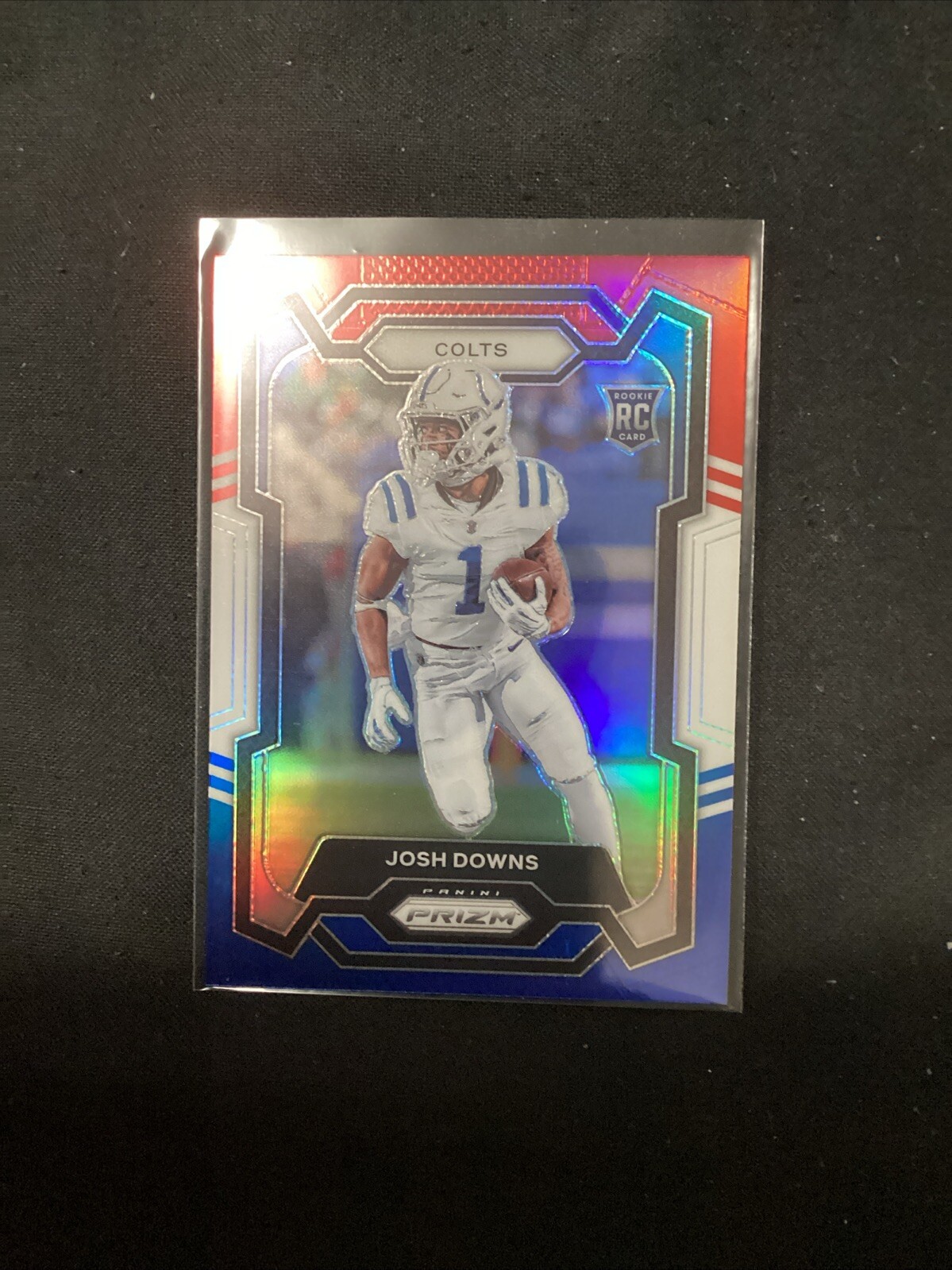 2023 Panini Prizm Josh Downs #345 Red White Blue Prizm Rookie V11