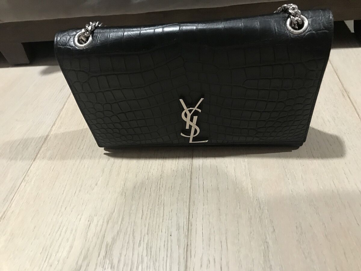 YSL Saint Laurent Chain Bag Crocodile Black | eBay YSL Saint Laurent Chain Bag Crocodile Black | eBay