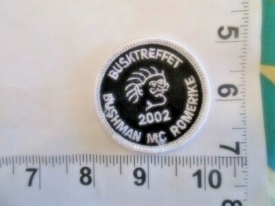 2002 Busktreffet Bushman Motor Cycle Romerike Patch    free shipping