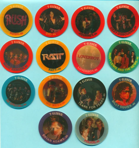 RATT Yellow 1985 7-Eleven 7-11 Music Lenticular Picture Single Disc
