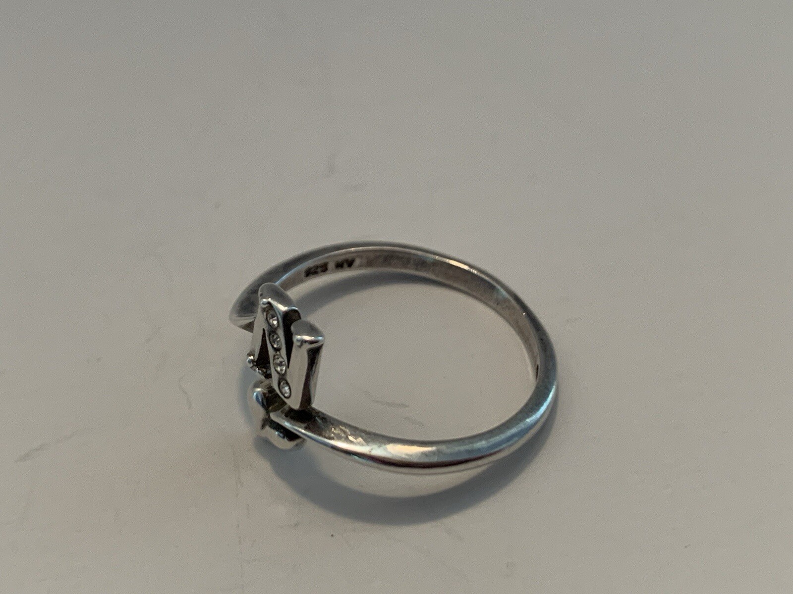 Silver Adjustable “N” Initial Ring, Avon Brand Si… - image 4