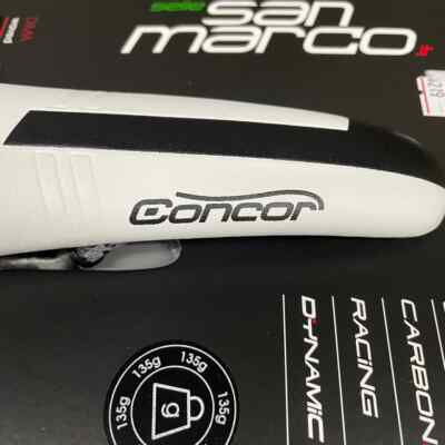 Selle San Marco Concor Carbon FX Protek – Blanche – Pour Vélo Course/route