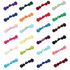 4 x Frog Fastener Closure Button:27 Different Colours   SF2A  ( Acrylic Beaded )