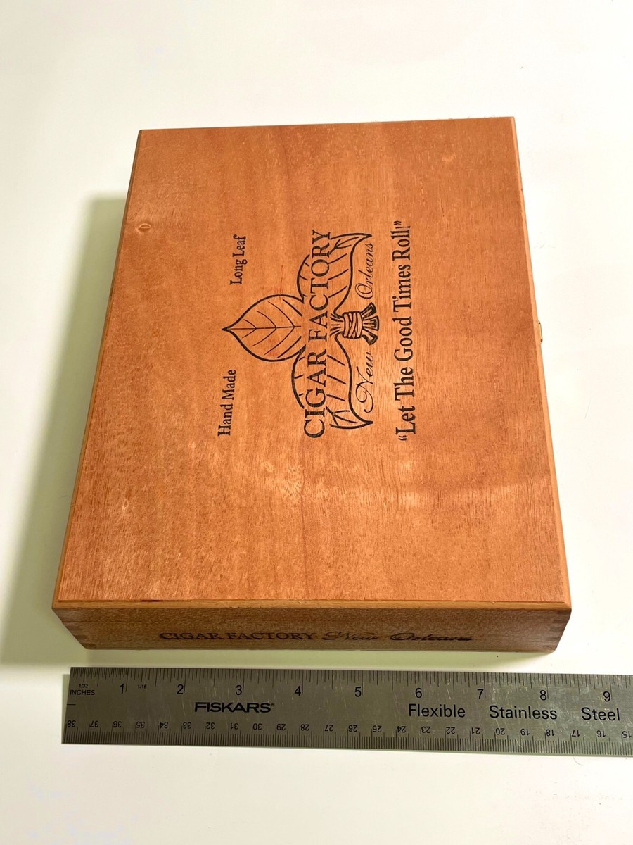 New Orleans Cigar Factory Let the Good Times Roll EMPTY Cigar Box