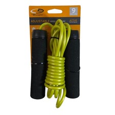 Champion Adjustable Speed Jump Rope C9 Active Performance Lime Green 9ft Boxing