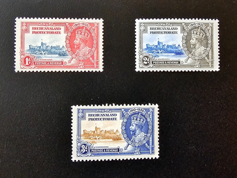 BECHUANALAND PROTECTORATE 1935 KGV Silver Jubilee Sc 111-113. SG 117-119 MH