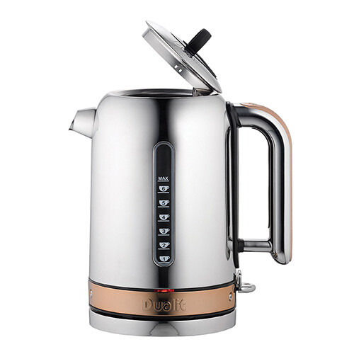 Dualit Classic Kettle Polished Stainless Steel and Copper Trim 619743728203 eBay