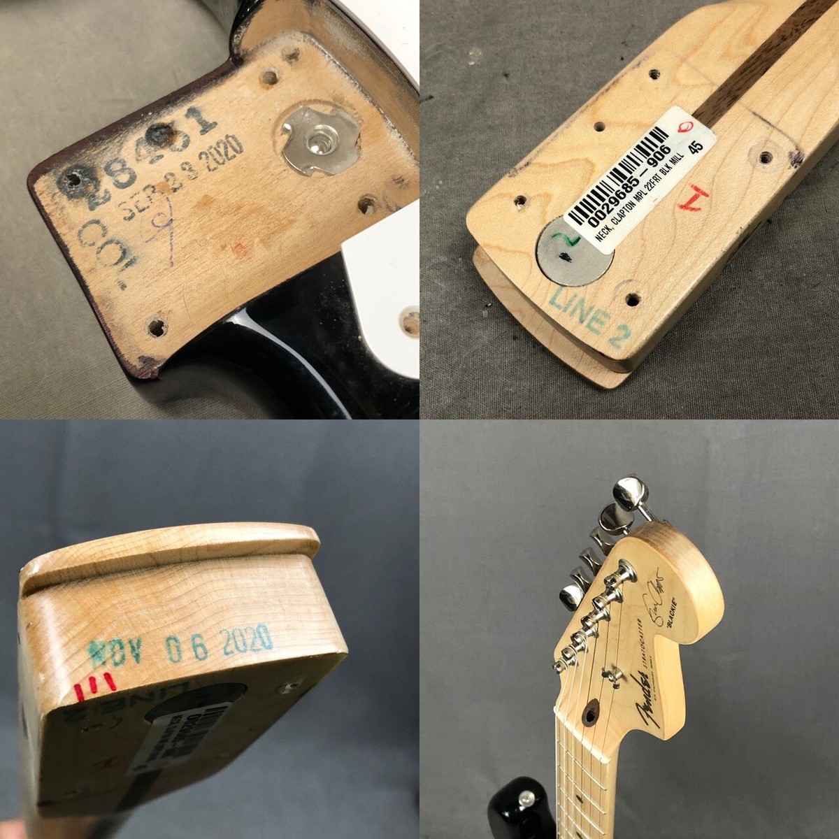 Fender USA Clapton 2020年製 ブラッキー ストラト aad10c4970daef2f8c87a5ef42f3ea
