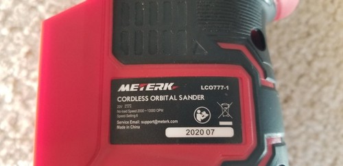 Levigatrice orbitale senza fili METERK 20V ***SOLO LEVIGATRICE***** - Foto 4 di 7