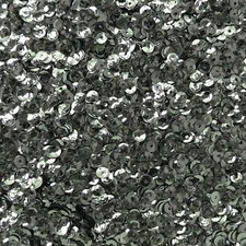 4mm Cup Sequins Hematite Gray Metallic Made in USA
