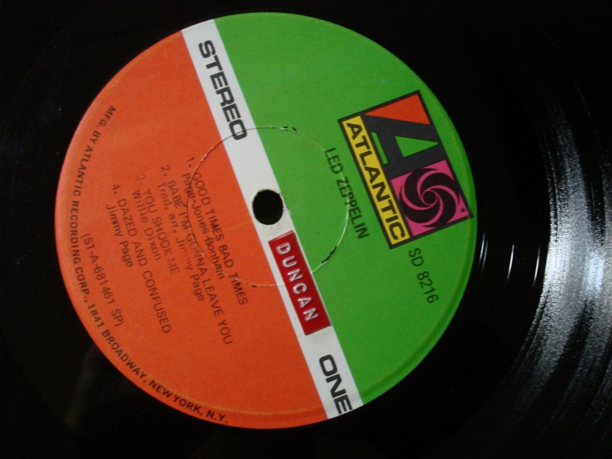 LED ZEPPELIN SELF TITLED LP RECORD SD 8216 | eBay