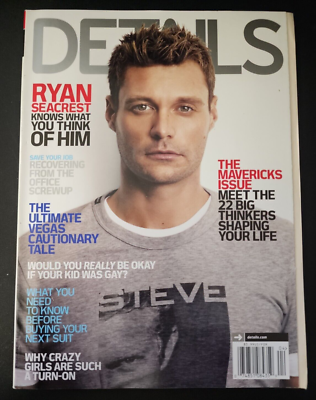 #ad #ad Details Magazine April 2008 Ryan Seacrest Markos Moulitas No Label B38:1411 $11.01