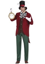 Adult Size Mens Alice in Wonderland The White Rabbit Fancy Dress Costume