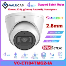 Valucam VC-ETI04TMG1-IA  IP Camera 4MP MIC AI WizSense Outdoor IR POE 2.8MM 