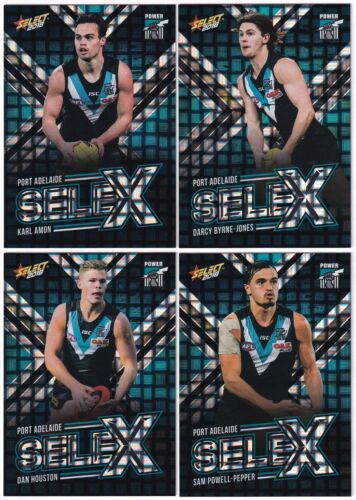 2018 SELECT FOOTY STARS - 4 CARD 'SELEX' TEAM SET - PORT ADELAIDE POWER - Picture 1 of 1