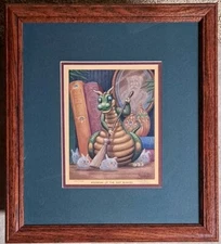 R. Spangler 331/950  Signed COA Framed Matted Art "Rounding Up The Dust Bunnies"