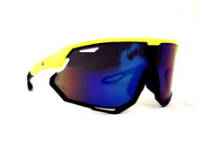 SolarX Sunglasses Adult Unisex Vintage 90s Yellow Sport Wrap Around 59303XL
