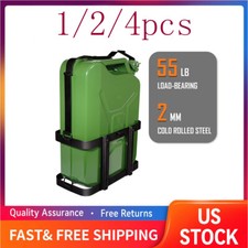 5.28 Gallons/ 20L Jerry Can Holder Kits Bracket Mount Gas Rack Oil Tank Fuel New