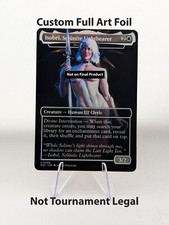 Isobel (Moon-Blessed Cleric) Custom Foil Sticker on bulk MTG BG3 D&D Commander 1