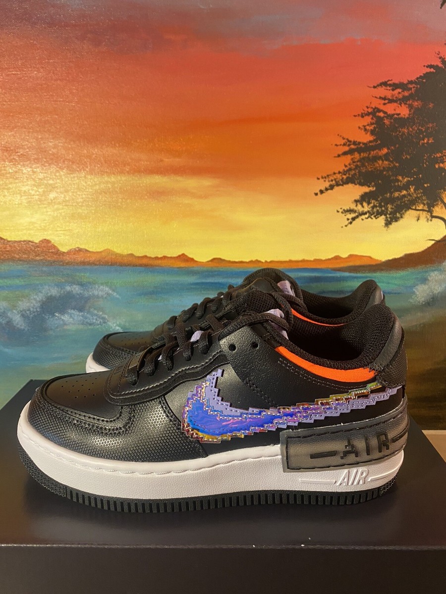 Nike Air Force Shadow SE Pixel Swoosh Off Noir {CV8480-001