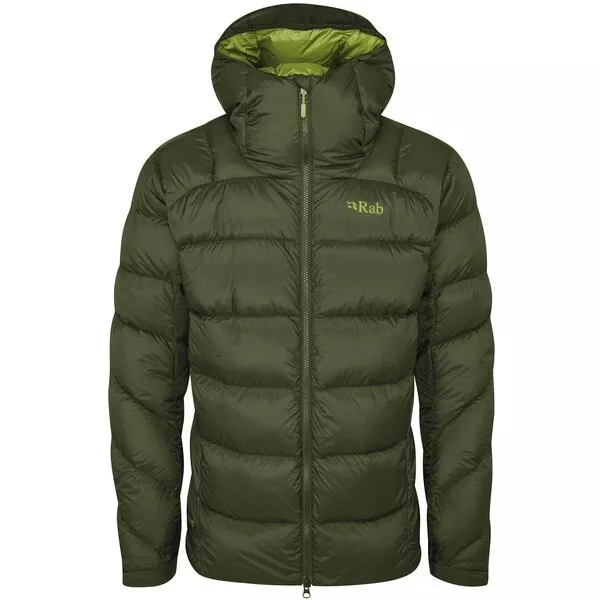 RAB Mens Army Green Neutrino Pro Insulated Hooded Down Jacket XL BNWT