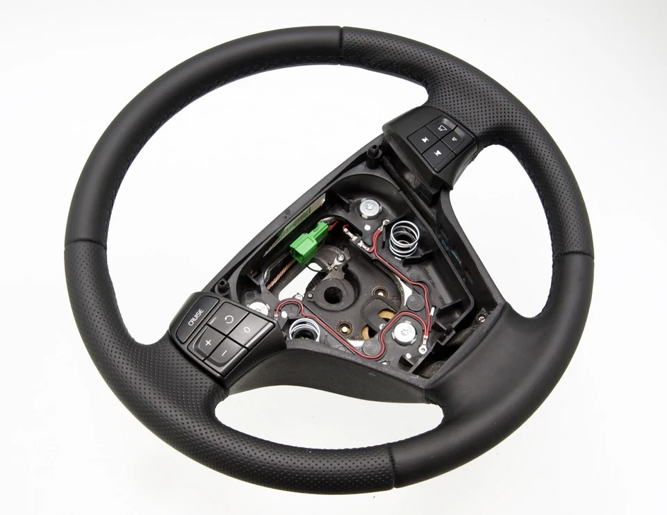 Lenkrad beziehen mit Leder für Volvo V50 JAHR 2010 NEU LEDER - Bild 2 von 4