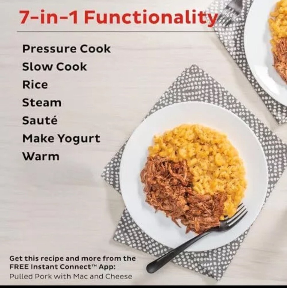 Pot Duo 7in1 Electric Pressure Cooker, Slow Cooker, Rice Cooker